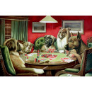 РЕПРОДУКЦИИ НА КАРТИНИ Кучета играещи покер (1910)